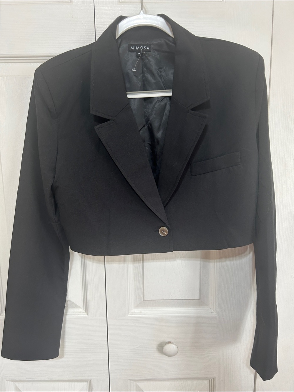 Mimosa Black Cropped Blazer